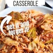 slow cooker cabbage roll casserole pinterest image