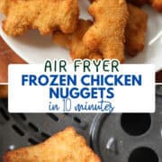 air fryer frozen chicken nuggets pinterest image