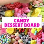 easter candy dessert board pinterest image
