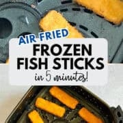 air fried frozen fish sticks pinterest image
