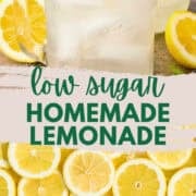low sugar lemonade pinterest image