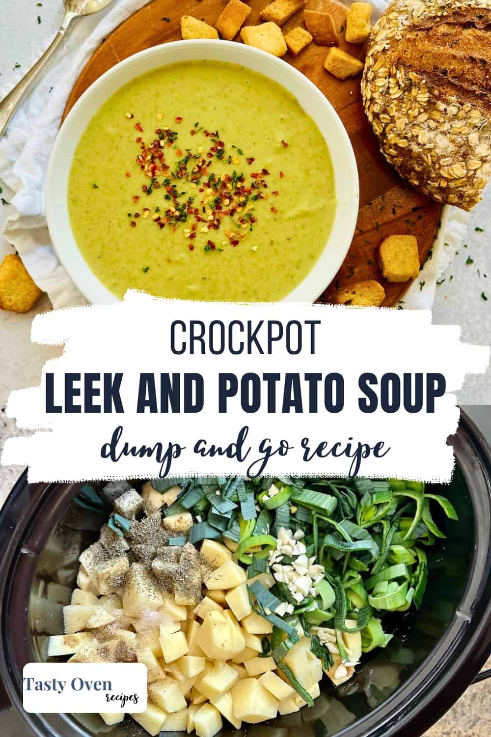 Slow Cooker Leek and Potato Soup
