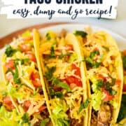 crockpot chicken tacos pinterest image