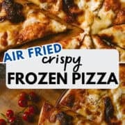 air fried frozen pizza pinterest image