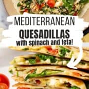 mediterranean quesadilla pinterest image