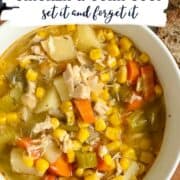 slow cooker chicken and corn soup pinterest image