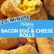 bacon egg and cheese egg rolls pinterest imagec