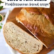 mediterranean bread pinterest image