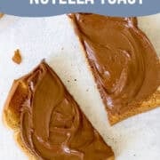 nutella toast pinterest image