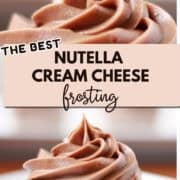 cream cheese nutella frosting pinterest image