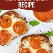 pepperoni toast pinterest image
