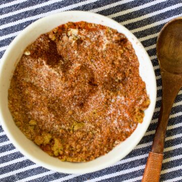 beef taco seasoning in a bowl