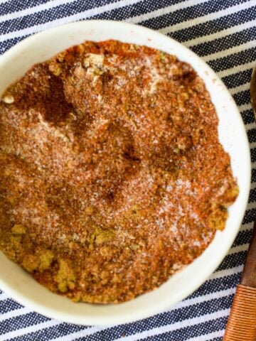 beef taco seasoning in a bowl