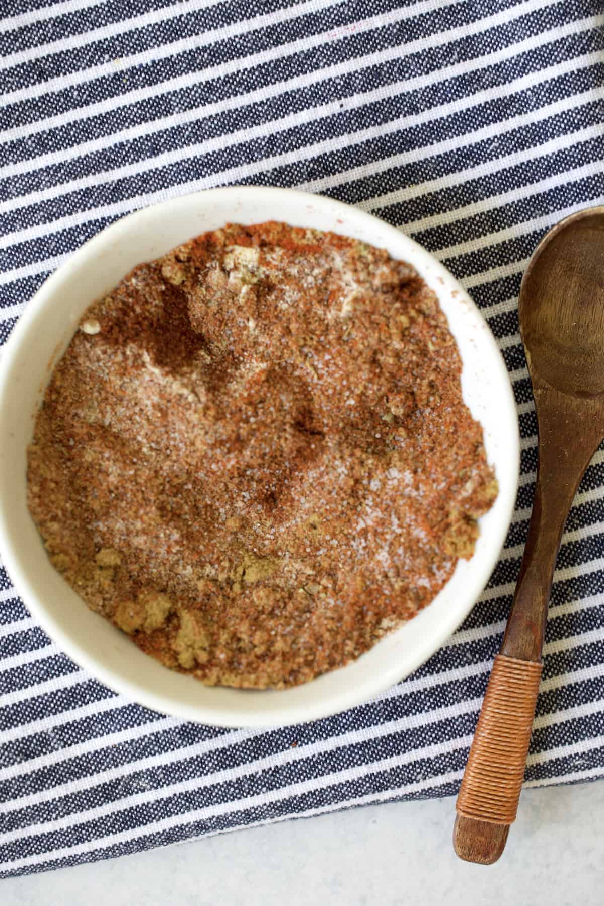 beef taco seasoning in a small bowl