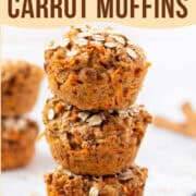 healthy carrot muffins pinterest image