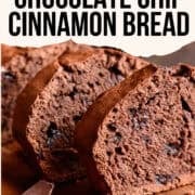 chocolate chip cinnamon bread pinterest image