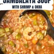 slow cooker jambalaya soup pinterest image