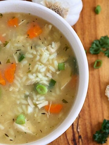 slow cooker chicken and rice soup