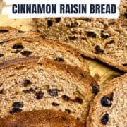 whole wheat cinnamon raisin bread pinterest image