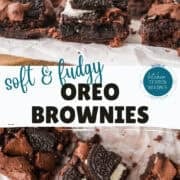 Oreo brownies [pinterest image