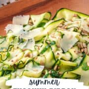zucchini ribbon salad pinterest image
