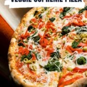 vegetable supreme pizza pinterest image