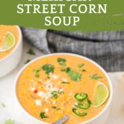mexican street corn soup pinterest image
