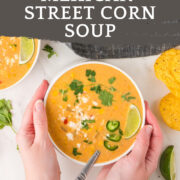 mexican street corn soup pinterest image