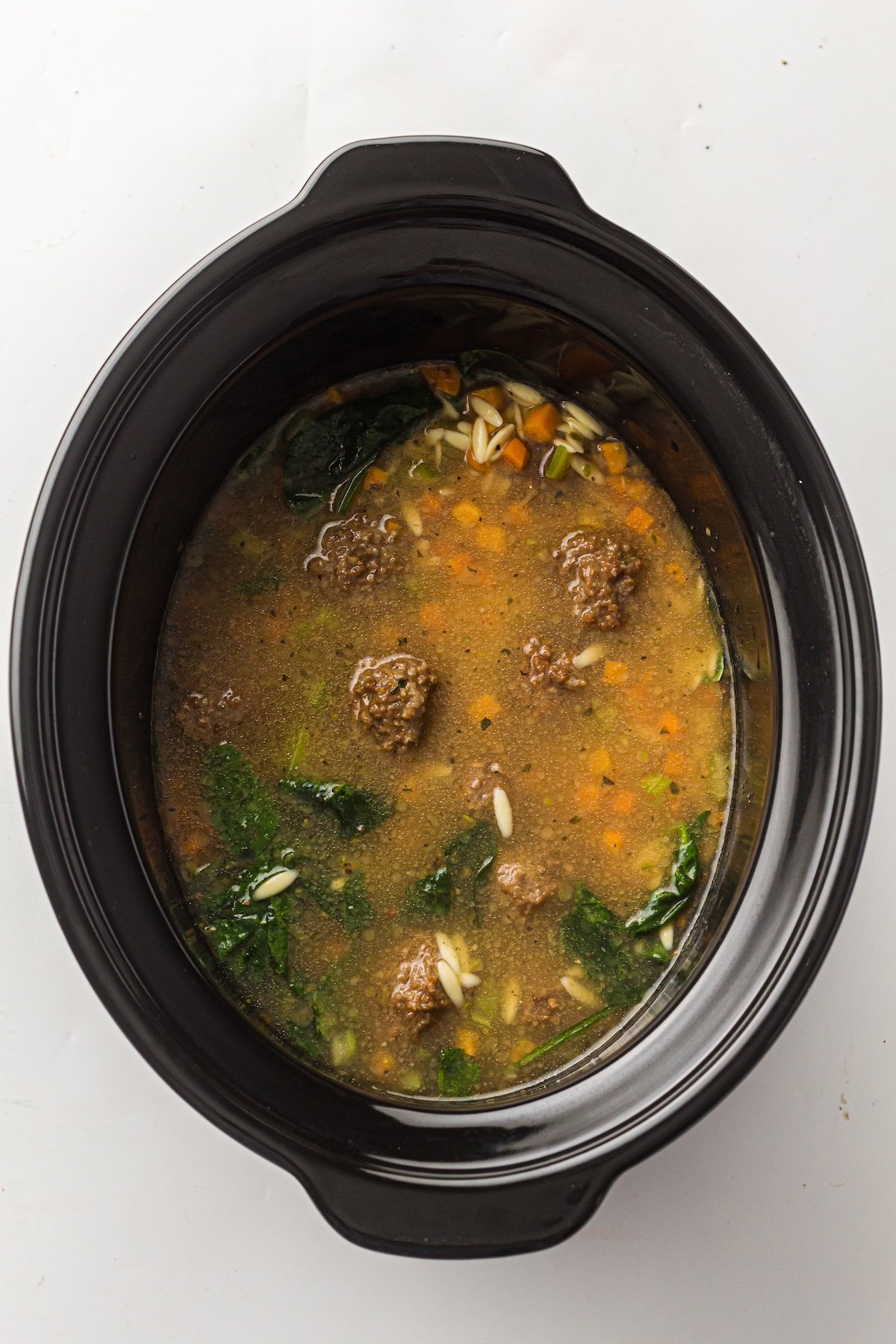italian wedding soup in a slow cooker