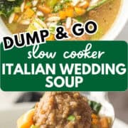 crockpot italian wedding soup pinterest image