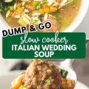 crockpot italian wedding soup pinterest image
