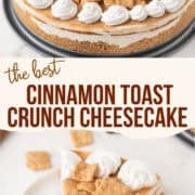 cinnamon toast crunch cheesecake pintereest image
