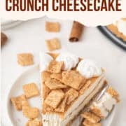 cinnamon toast crunch cheesecake pintereest image