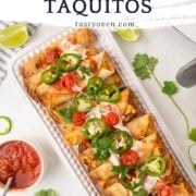 refried bean taquitos pinterest image