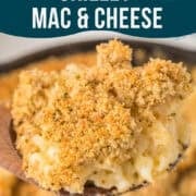 skillet macaroni and cheese pinterest image