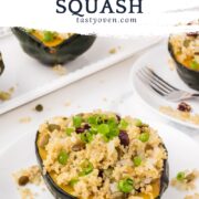 stuffed acorn squash pinterest image