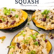 stuffed acorn squash pinterest image