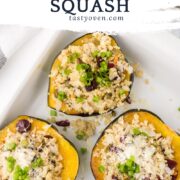 stuffed acorn squash pinterest image