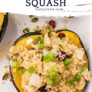 stuffed acorn squash pinterest image
