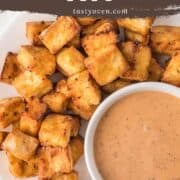 air fryer tofu pinterest image