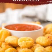 air fryer gnocchi pinterest image