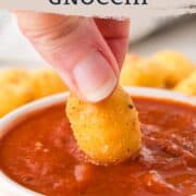 air fryer gnocchi pinterest image