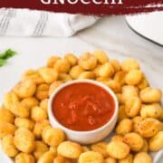 air fryer gnocchi pinterest image