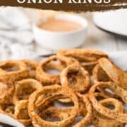 air fried onion rings pinterest image