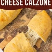 cheese calzone pinterest image