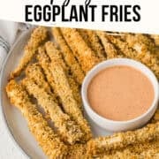 crispy eggplant frie pinterest image