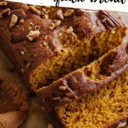 pumpkin pecan bread pinterest image