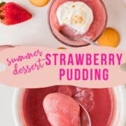 strawberry pudding pinterest image