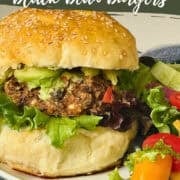 black bean burger pinterest image