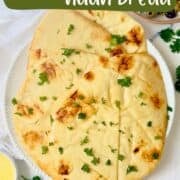 naan bread on a white plate